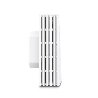 TP-Link AX3000 Wall-Plate WiFi 6 Access Point. White, rectangular, mounts flush to the wall. Provides wired and wireless network access.