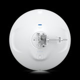 Ubiquiti Wave-LR: a 60GHz/5GHz long-range radio with integrated antenna, GPS, and PoE injector for reliable wireless connectivity.