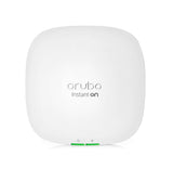HPE Networking Instant On AP22 WiFi 6 indoor access point providing fast, reliable wireless connectivity for businesses. Features sleek, modern design.