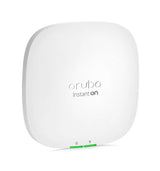 HPE Networking Instant On AP22 WiFi 6 indoor access point providing fast, reliable wireless connectivity for businesses. Features sleek, modern design.