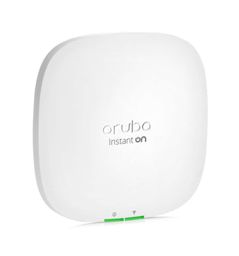 HPE Networking Instant On AP22 WiFi 6 indoor access point providing fast, reliable wireless connectivity for businesses. Features sleek, modern design.