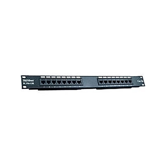  - Trendnet 16-Port CAT5 Populated 1U Black Patch Panel - NexGen Computing