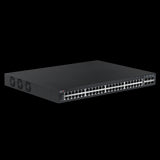 Edimax ED-GS-5654PLX-V2 switch: 54-port web-smart switch with 48 Gigabit PoE+ ports, long range capability, and 6 SFP+ ports.