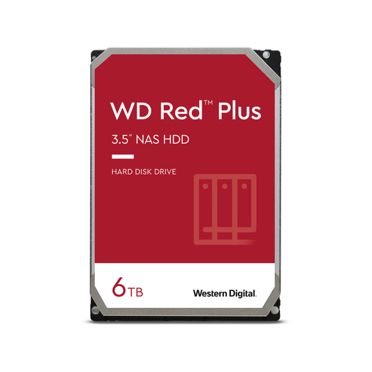  - WD Red Plus NAS 6TB 3.5" SATA Internal HDD - NexGen Computing