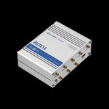Teltonika RUTX14 industrial cellular router with antennas, dual SIM slots, Gigabit Ethernet ports, and Wi-Fi 5 for fast, reliable 4G LTE Cat 12 connectivity.