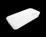 MikroTik wAP 60 Kit: Two small white wireless units for establishing a high-speed, point-to-point 60GHz wireless connection.