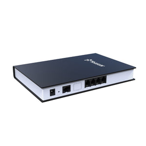 Yeastar TA400 VoIP Gateway with 4 FXS ports for connecting analog phones and fax machines to an IP network.