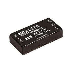Mean Well 20W Single Output DC-DC Converter providing stable 5VDC power. Compact design for efficient voltage regulation.