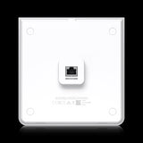 Ubiquiti UniFi6 U6-Enterprise-IW: White, wall-mounted WiFi 6E access point with multiple ports for enterprise indoor network solutions.