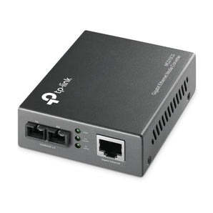 TP-Link MC210CS: Gigabit single-mode fiber to Ethernet media converter with SC-Type connector for reliable network connections.