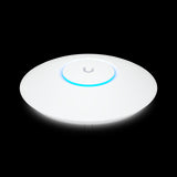 The Ubiquiti UniFi6 Plus (U6+) is a compact, ceiling-mounted WiFi 6 access point providing high-speed, dual-band wireless connectivity.