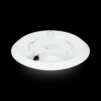 The Ubiquiti UniFi6 Plus (U6+) is a compact, ceiling-mounted WiFi 6 access point providing high-speed, dual-band wireless connectivity.