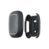 Black plastic holder for the AJAX Button or DoubleButton Jeweller, used for secure mounting of the panic button.