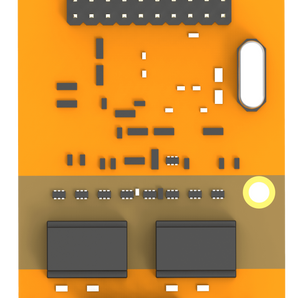 Yeastar B2 module with two BRI ports for connecting Yeastar S-Series and U-Series PBXs to an ISDN telephone network.