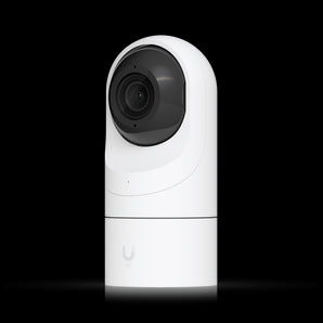 Ubiquiti UniFi Protect G5 Flex camera: a compact, white, dome-shaped 4MP IP camera designed for flexible indoor or outdoor use.