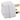 Acconet UK to South Africa plug adapter, white, converting UK plugs to fit SA sockets. Compact design, 16 Amp.
