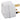 Acconet UK to South Africa plug adapter, white, converting UK plugs to fit SA sockets. Compact design, 16 Amp.