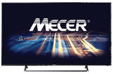 MECER 55-inch 4K UHD Smart LED monitor (55S98U) displaying vibrant visuals. Features built-in speakers and multiple ports.