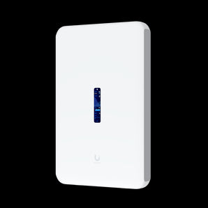 Ubiquiti UniFi Dream Wall (UB-UDW): Wall-mounted WiFi 6 gateway with 12 PoE, 2 SFP+, and 17 Gigabit ports for complete network control.