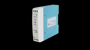 Teltonika 20W DIN Rail Power Supply (PR3PDNP0). Compact power supply for DIN rail mounting, providing 12VDC output.