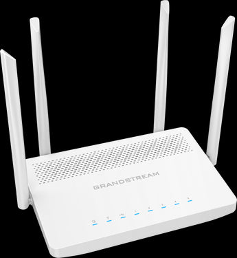 Grandstream GWN7052F Enterprise WiFi 5 router with Gigabit SFP port and multiple Ethernet ports for business networks.