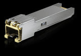Ubiquiti 1G SFP to 1GbE RJ45 module converting SFP port to a Gigabit Ethernet RJ45 port for Ubiquiti networking devices.