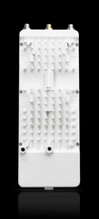 Ubiquiti airFiber 5XHD 5GHz PtP radio with dual Gigabit Ethernet ports, designed for high-performance wireless backhaul applications.