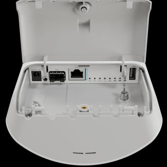 MikroTik mANTBox ax 15s WiFi 6 integrated access point with dual-band sector antenna, designed for outdoor wireless point-to-multipoint.