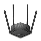 Mercusys AX1500 WiFi 6 router with dual-band antennas providing fast and efficient wireless internet connectivity.