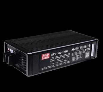 Mean Well NPB-360N-24TB battery charger, 24V, 12.5A, 360W, providing efficient power for various battery charging applications.