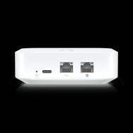 Compact Ubiquiti UniFi Express (UB-UX-EXP): WiFi 6 cloud gateway that manages UniFi devices or acts as a wireless mesh access point.