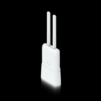 Ubiquiti UniFi Ultra Omni Antenna with desktop stand for extended dual-band Wi-Fi coverage indoors. Weatherproof antenna design.
