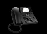 Snom D335 12-line desktop IP phone featuring a high-resolution color display, multiple function keys, and USB port for enhanced communication.