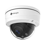 Milesight MS-C5372-FIPE 5MP AI motorized dome camera with zoom lens, Smart IR, human/vehicle detection, and vandal-proof IK10 housing.