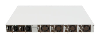 MikroTik CRS520-4XS-16XQ-RM: 16x 100G QSFP28, 4x 25G SFP28, and 2x 10G Ethernet ports in a rackmount cloud router switch.