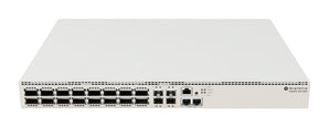 MikroTik CRS520-4XS-16XQ-RM: 16x 100G QSFP28, 4x 25G SFP28, and 2x 10G Ethernet ports in a rackmount cloud router switch.