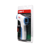 Infrared Thermometer SST-IRTH for human use, displaying a temperature reading between 32 and 45 degrees Celsius. Non-contact measurement.