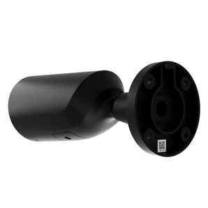 AJAX Security 5MP IP Black Bullet Camera with 2.8mm wide-angle lens for indoor/outdoor surveillance. Features AI, IR, and PoE.