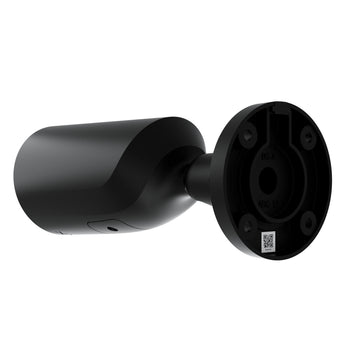 AJAX Security 5MP IP Black Bullet Camera with 2.8mm wide-angle lens for indoor/outdoor surveillance. Features AI, IR, and PoE.