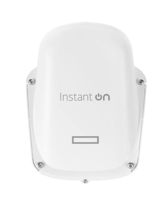 HPE Networking Instant On AP27: Outdoor WiFi 6 access point providing reliable wireless coverage for demanding business environments.