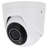 AJAX Security 5MP IP White Turret Camera with a 4.00mm lens for video surveillance. Offers PoE, SD-card slot, and up to 35m IR range.