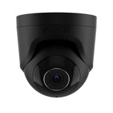 AJAX Security 5MP IP Black Turret Camera with a 4.00 mm lens, providing surveillance with PoE, IP65 rating, and 35m IR.