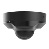 AJAX Security 5MP IP Black Mini Dome Camera with 2.8mm wide-view lens, ideal for indoor/outdoor surveillance with PoE and IR.