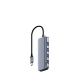 Cudy UH500 USB-C hub with 4K HDMI, multiple USB ports, and compact design for extending laptop connectivity.