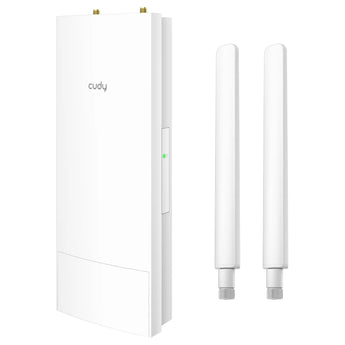 Cudy AP3000 Outdoor Access Point: Dual-band WiFi 6, Gigabit Ethernet, detachable antennas, weatherproof casing. For robust outdoor wireless.
