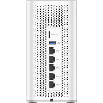 Grandstream GCC6010W: Unified Communications IP-PBX and networking system with integrated WiFi 6, firewall, router, and switch.