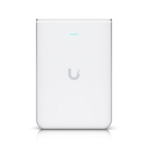 Ubiquiti UniFi U7 Pro Wall access point, wall-mounted, providing WiFi 7 with 6 GHz support for fast, reliable wireless connectivity.
