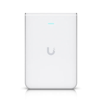 Ubiquiti UniFi U7 Pro Wall access point, wall-mounted, providing WiFi 7 with 6 GHz support for fast, reliable wireless connectivity.
