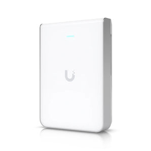 Ubiquiti UniFi U7 Pro Wall access point, wall-mounted, providing WiFi 7 with 6 GHz support for fast, reliable wireless connectivity.