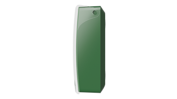Green AJAX Security Manual Call Point (AJAX-CP-G) - a wireless, resettable emergency button for activating pre-programmed security scenarios.